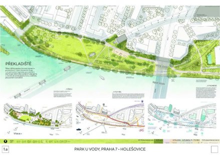 Park by the water in Prague-Holešovice - competition results - 2nd place - foto: gogolák+grasse, s.r.o.