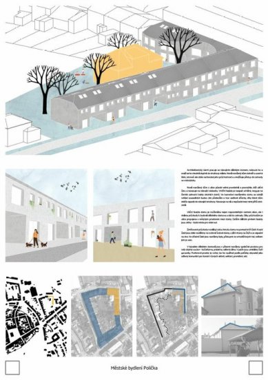 Urban Housing Polička - competition results - Reward - foto: Ing.arch. Zdeněk Kadlec