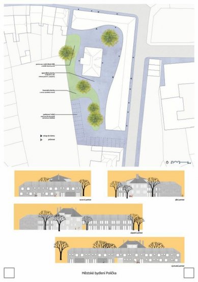 Urban Housing Polička - competition results - Reward - foto: Ing.arch. Zdeněk Kadlec