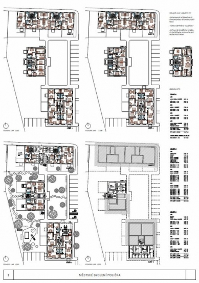 Městské bydlení Polička - výsledky soutěže - 1. místo - foto: Apropos Architects s.r.o.