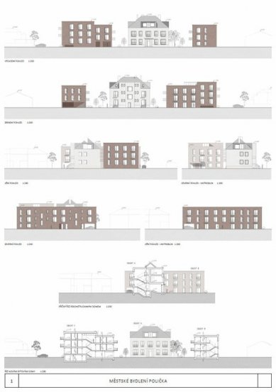 Urban Housing Polička - competition results - 1st place - foto: Apropos Architects s.r.o.