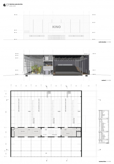 Reconstruction of the Grand Cinema in Zlín - competition results - 2nd place - foto: Építész Stúdió