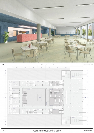 Reconstruction of the Grand Cinema in Zlín - competition results - 1st place - foto: re:architekti studio