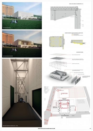 Reconstruction of the Grand Cinema in Zlín - competition results - 4th place - foto: Petr Hájek ARCHITEKTI