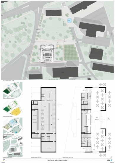 Rekonstrukce Velkého kina ve Zlíně - výsledky soutěže - 5. místo - foto: ov architekti 