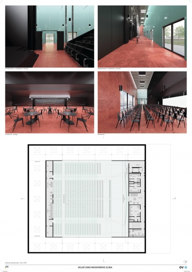 Reconstruction of the Grand Cinema in Zlín - competition results - 5th place - foto: ov architekti 