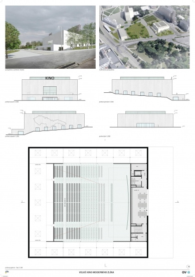 Reconstruction of the Grand Cinema in Zlín - competition results - 5th place - foto: ov architekti 