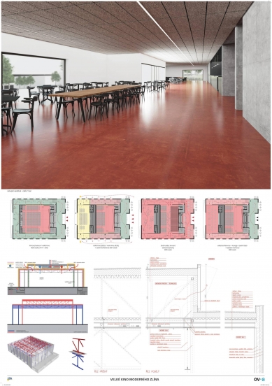 Reconstruction of the Grand Cinema in Zlín - competition results - 5th place - foto: ov architekti 