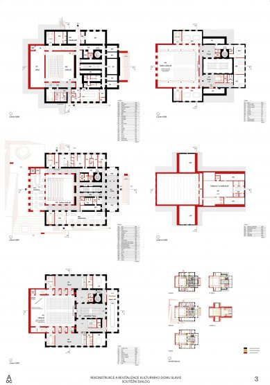 Reconstruction of the cultural house in Č. Budějovice - results of the dialogue - 4th place - foto: Aoc architekti 