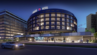 U O2 areny v Praze vzniká hotel s 300 pokoji, otevřít by se měl koncem roku - foto: ADR s.r.o.