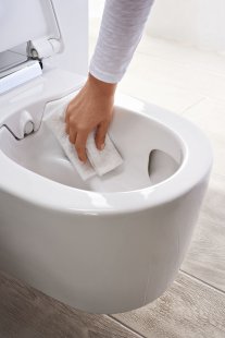 Puristicky elegantní design do každé koupelny - Jednoduché čištění WC mísy bez splachovacího okraje