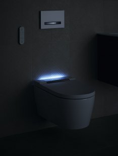 Puristicky elegantní design do každé koupelny - Geberit AquaClean Sela orientační světlo