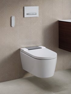 <puristicky elegantní design do každé koupelny - Geberit AquaClean Sela with chrome cover