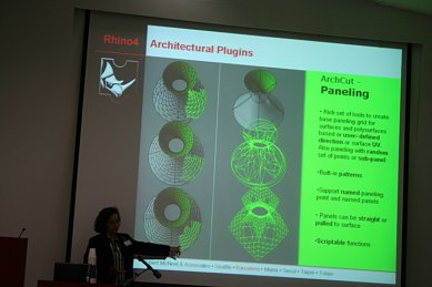 Rhino a architektura - reportáž z londýnské konference - Modul Arch Cut - Tvorba panelových struktur na obecných plochách - foto: www.rhino3d.cz