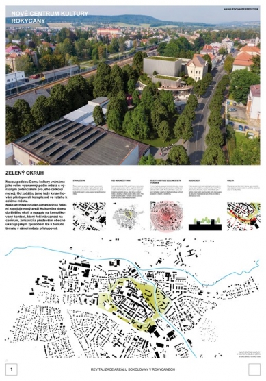 Revitalization of the Sokol Gymnasium Area in Rokycany - Competition Results - Reward - foto: Ing.arch. Luděk Šimoník, Ing.arch Kryštof Foltýn, Ing.arch. Martin Holý, Ing. et Ing.arch. Tomáš Babka 