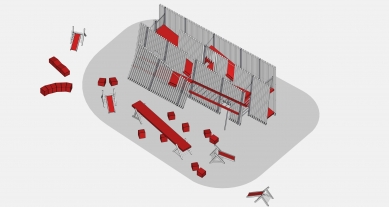 Instalace OFF FENCE na Benátském bienále architektury 2021