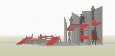 Instalace OFF FENCE na Benátském bienále architektury 2021