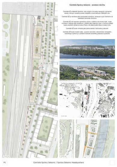 Central Railway Administration - competition results - 2nd place - foto: Atelier M1 architekti