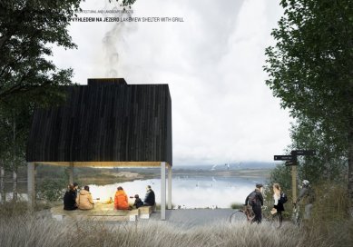 Švédské studio zvítězilo v soutěži návrhů podoby okolí jezera nedaleko Ústí - foto: Mandaworks