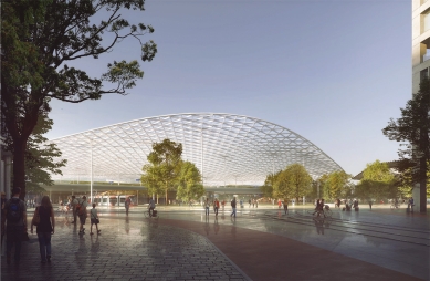 Soutěž na nové brněnské hlavní nádraží vyhráli nizozemští Benthem Crouwel - 3. cena - ingenhoven architects GmbH, Architektonická kancelář Burian-Křivinka, architekti Koleček-Jura