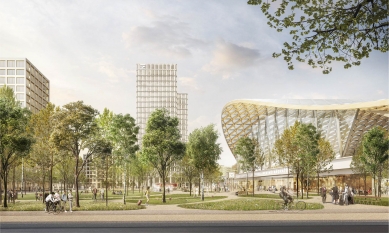 The competition for the new Brno main train station was won by the Dutch Benthem Crouwel - 2nd prize - Pelčák and Partners Association Architects – Müller Reimann Architekten