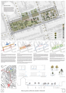 Výsledky soutěže na obnovu Mírového náměstí v Hodoníně - 3. místo – míza architekti