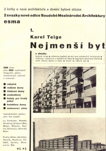 Karel Teige: Byt pro existenční minimum - foto: archiv redakce