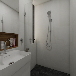 Jak našla architektka svého partnera pro koupelny - Návrhy koupelen, které vzešly ze spolupráce Perfecto design s Ing. arch. Gabrielou Soušek Pojerovou.