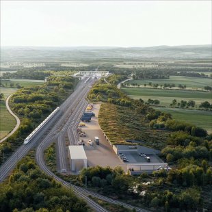 Vítězem soutěže na terminál VRT v Roudnici nad Labem je návrh od Rusina Frei Architekti