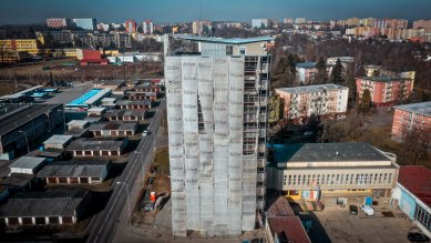 Black Pearl - The Ostrava Jewel of Brussels Style Comes Alive Again - Drone photography from the course of the reconstruction. - foto: Radim Kolibík