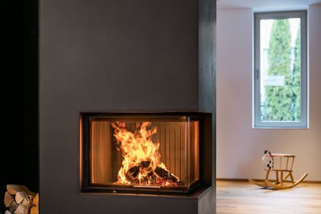 Accumulation fireplace