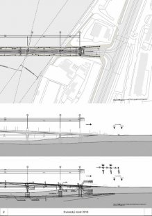 Stavba Dvoreckého mostu přes Vltavu vyjde Prahu na 1,08 miliardy Kč - foto: TUBES spol. s r.o. + ATELIER 6, s.r.o.