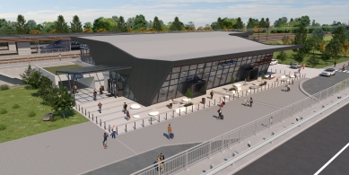 Brno prodlouží podchod na nádraží v Králově Poli, vznikne i lávka - Vizualizace: rch.architects
