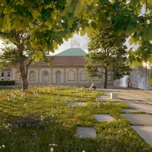 Muzeum ghetta v Terezíně získá rekonstrukcí nový vstup v podobě věže - Vizualizace - foto: Skupina, Steven Holl Architects