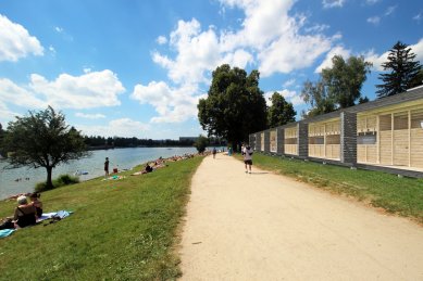 In Jablonec nad Nisou, the area of the Sun Spa from 1927 burned down near the reservoir - Winning design for the Jablonec Dam infrastructure - foto: Prokš Přikryl architekti, 2020