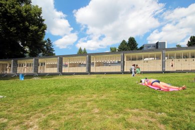 In Jablonec nad Nisou, the area of the Sun Spa from 1927 burned down near the reservoir - Winning design for the background of the Jablonec dam - foto: Prokš Přikryl architekti, 2020