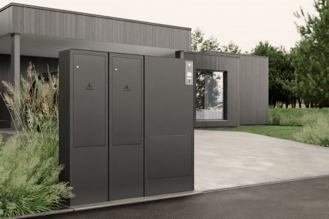 Vchodový systém LIBERTY – evropské unikum - ENERGY - kryt na elektrický rozvaděč, FULL - box na ukládání balíků, zvonek, schránka, kamera - foto: JAP FUTURE