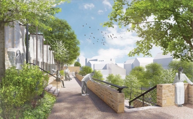 Papírové náměstí v Liberci se změní na kreativní čtvrť - 2. místo - foto: Rehwaldt Landscape Architects