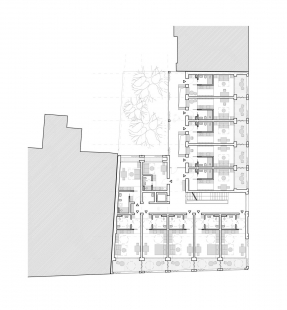 The apartment building at the corner of Železničářů and Za Papírnou Streets will be designed by Apropos Architects