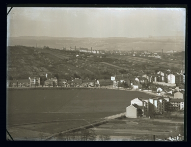 Vila Engelsmann v Brně - Panoramatická fotografie Hlinek z roku 1911. Zdroj Muzeum města Brna