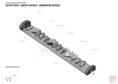 Permanent exhibition of the National Cultural Monument Vyšehrad - competition results - 1st place - foto: Roháč Stratil architektonický ateliér