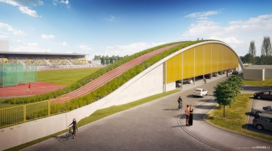 Plzeň will build a new stand at the athletics stadium for approximately 150 million CZK - foto: neoVISUAL.cz
