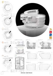 Soutěž na návrh pavilonu pro Expo vyhrála skleněná spirála od Apropos Architects