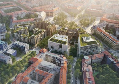 Dostavba 4. kvadrantu Vítězného náměstí - návrhy pěti finalistů - Historie, současnost, budoucnost - foto: Tým 32: Cityförster (NL) + Studio Perspektiv (ČR)