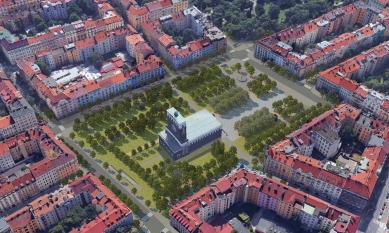 Rekonstrukce náměstí Jiřího z Poděbrad vyjde Prahu na 395 milionů Kč