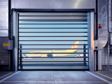 Fast-moving doors in airport operations