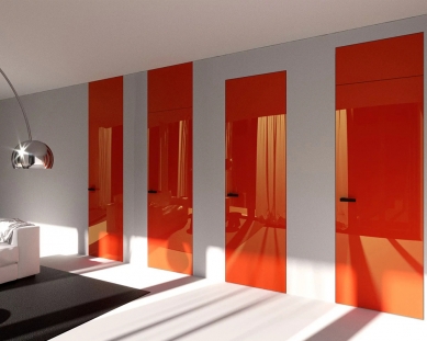 Hidden frames and Dorsis doors – what is important for architects? - Dorsis Fortius 52 adapts to any interior. The passage height of up to 3,500mm allows doors to be installed up to the ceiling.