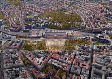 U pražského hlavního nádraží vyroste dřevěná střešní konstrukce - Vizualizace vítězného návrhu - foto: Henning Larsen Architects