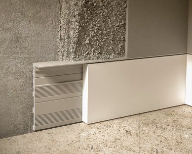 Hidden plinth strip DORSIS – a small technical detail with a big visual effect - With the installation of the Linus skirting board, it should be taken into account before the finishing work.