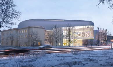 Ostrava vybrala zhotovitele koncertního sálu, nabídl cenu 2,8 mld. Kč - Vizualizace z roku 2024 - foto: Steven Holl Architects